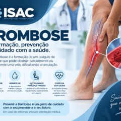 Trombose: conhecer os sintomas e prevenir os riscos pode salvar vidas.